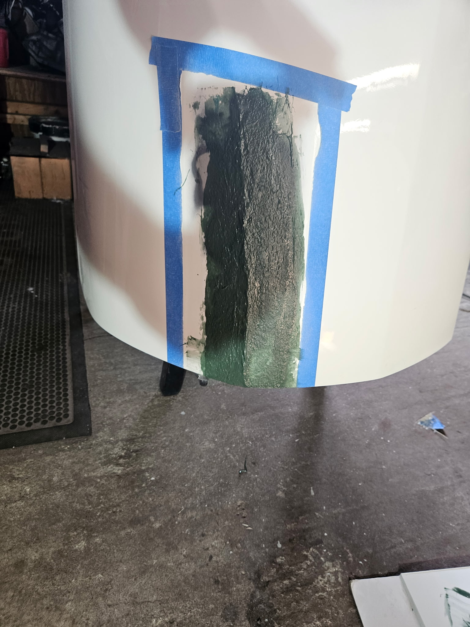 Fiberglass restoration work